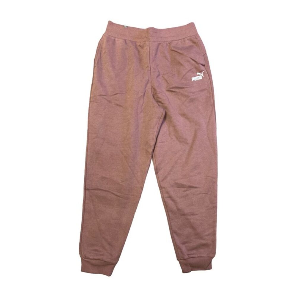 Puma Women's Essential Embroidery Logo Drawstring Fleece Sweatpant - Dusty Plum